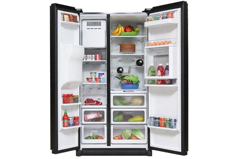 Tủ lạnh dòng side by side có dung tích lớn, thiết kế hiện đại, sang trọng